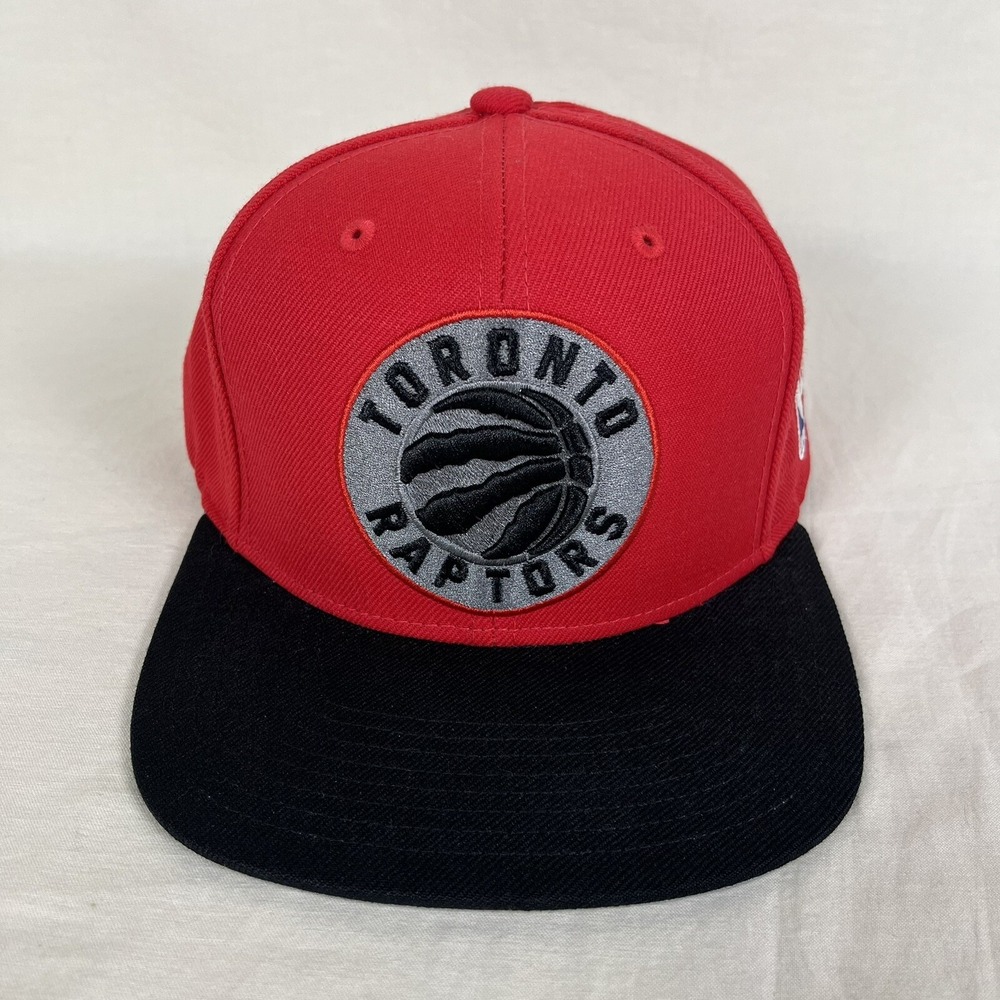 Toronto Raptors Hat Cap Snapback Red Black Gray Mitchell & Ness NBA Basketball